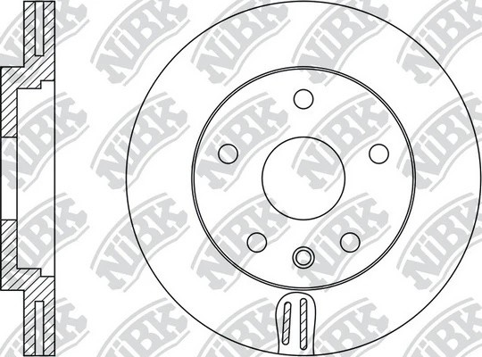 Диск тормозной OPEL ASTRA 2010 RN34003 RN34003 NIBK