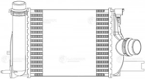 радиатор интеркулера!\ Renault Duster 1.5dCi 10> LRIC 0902 LUZAR