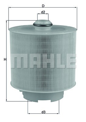 Фильтр воздушный AUDI A6 (04-) (2.4/2.8/3.0/3.2/4.2L) MAHLE LX1006/2D MAHLE KNECHT