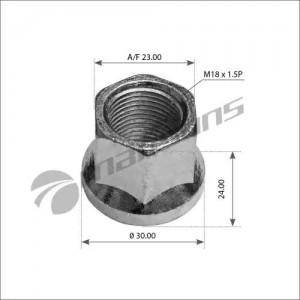 MAN 8.150-BPW/MB 814-908 M18X18X1,5/ ПОД КЛЮЧ НА 24 300.506 MANSONS