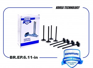 Клапана впуск BR.EP.6.11-in MR984260 MITSUBISHI Lancer X CY_A 1,5 07- [8шт в уп. BR.EP.6.11-IN BRAVE