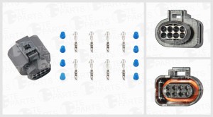 Разъем VW AUDI SEAT SKODA электрический (8-ми контактный) TE PARTS 7741434 TE PARTS