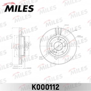 Диск тормозной передний R15 HONDA ACCORD 2.0-2.4 03-08 (TRW DF4429) K000112 K000112 MILES