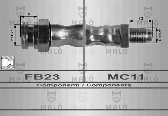 80176 MALO ШЛАНГ ТОРМОЗНОЙ 80176 MALO