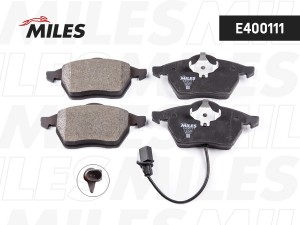 Колодки тормозные передние (с датчиком) (Смесь Low-Metallic) (FORD GALAXY (WGR), E400111 MILES