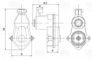 Электродвиг. ст. торм. BMW 5 F10/F11/F07 (10-) (RCM 052311) RCM052311 TRIALLI
