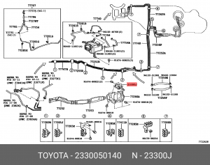 Фильтр топливный TOYOTA 23300-50140 23300-50140 TOYOTA