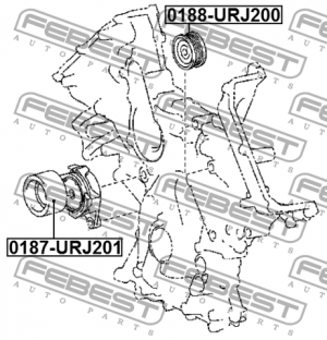 Ролик обводной 0188-URJ200 0188-URJ200 FEBEST