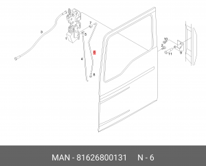 Фиксатор 543,4 MM 81626800131 MAN