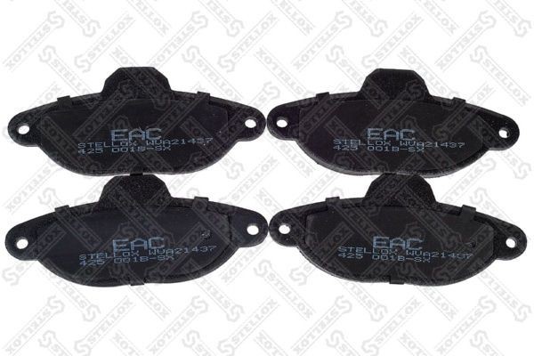 колодки дисковые п.! с антискрип. пл.\ Fiat Punto/Siecento, Lancia Y 1.1/1.2 93> 425-001B-SX STELLOX