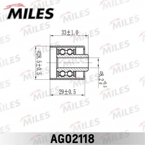 Ролик ремня ГРМ AUDI A4/VW PASSAT/SKODA OCTAVIA 2.0 03- (INA 532031010) AG02118 AG02118 MILES
