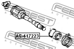 Подшипник привода колеса TOYOTA RAV4 05-12 AS-417223 AS-417223 FEBEST