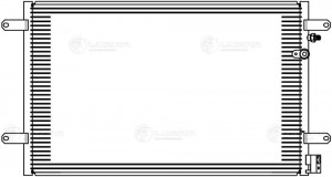 Радиатор кондиц. Audi A6 (C6) (04-) M,A (LRAC 1821) LRAC 1821 LUZAR