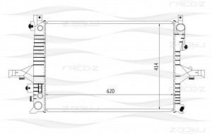 Радиатор VOLVO S60/S80/XC70 98- KK0213 KK0213 FREE Z