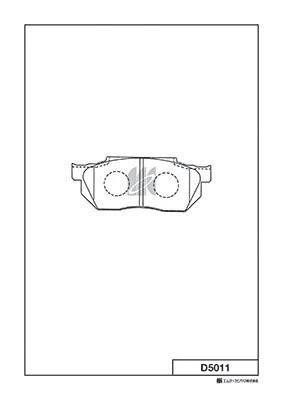 D5011-01 193 00=572237B !колодки дисковые п.\ Honda Civic 1.3-1.6 87-91 D5011 MK KASHIYAMA