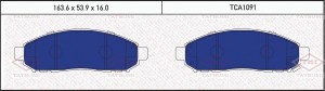 колодки дисковые перед.!\ NISSAN Pathfinder/Navara 05> TCA1091 TATSUMI