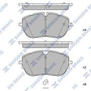 Тормозная колодка SP4241 SP4241 SANGSIN