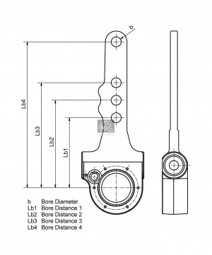 Рычаг тормозной механический БПВ о.н.517465130 10.13022 DIESEL TECHNIC