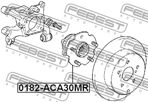 Ступица 0182-ACA30MR 0182-ACA30MR FEBEST