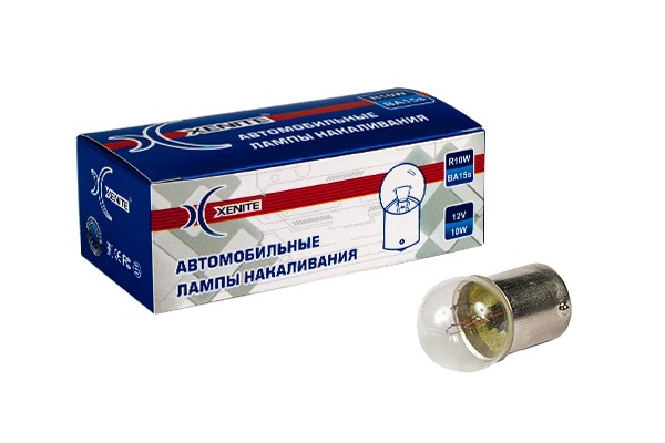 лампа накаливания! R10W (12V)\ 1007103 XENITE