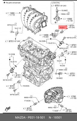 Датчик давления масла MAZDA CX-5 (12-17) ОЕ PE0118501 MAZDA
