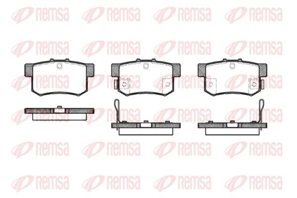 325 22 колодки дисковые з.\ Honda Prelude 2.0i-2.3i & 4WD 92-96 0325.22 REMSA