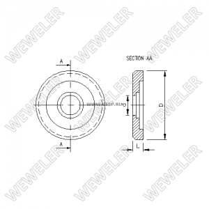 шайба рессоры! (м)30.5/40.8/75.5x107x16\Scania P/R-Serie ADA/ASA/ARA YC010C301320 WEWELER