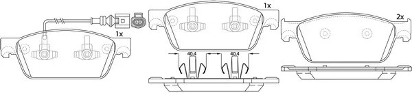 Колодки дисковые VW Transporter 2012 - BP33001W BP33001W SB NAGAMOCHI