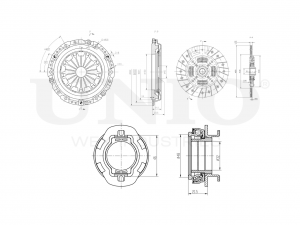 Комплект сцепления с подшипником CLT-20061 UNIO