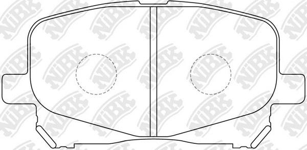 Колодки тормозные TOYOTA Camry (V20) LEXUS передние (4шт.) NIBK PN1448 NIBK