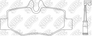 PN0407W-NIBK колодки дисковые задние!\ MB W639 Viano 3.0/3.2/2.2i 03> PN0407W NIBK