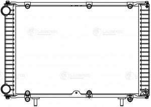 Радиатор ГАЗ-3302 Бизнес алюминиевый 3-х рядный LUZAR LRC 0327 LUZAR