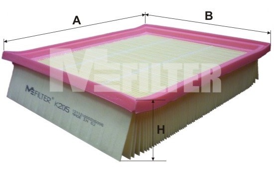 фильтр воздушный!\ VW Golf/Vento/VR6 1.4-2.8/1.9D 91-02 K205 MFILTER AUTOMOTIVE FILTERS