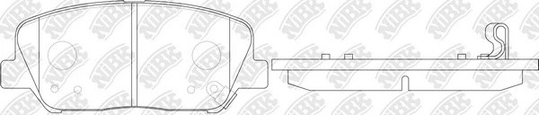 Колодки тормозные дисковые HYUNDAI i30/ELANTRA 11-/CEED R16 12-  PN11001 PN11001 NIBK