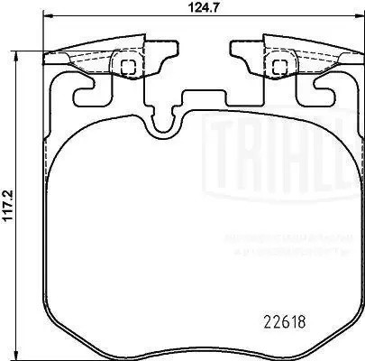 Колодки торм. для а/м BMW 3 (G20) (18-)/5 (G30) (16-) диск. перед. (M-Performanc PF4213 TRIALLI