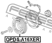 Шкив CHEVROLET Cruze (09-) (1.6/1.8),Aveo (12-) (1.6) коленвала FEBEST OPDS-A16XER FEBEST