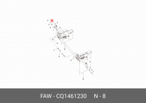 Болт крепления поддона CA6DM2 CQ1461230 FAW