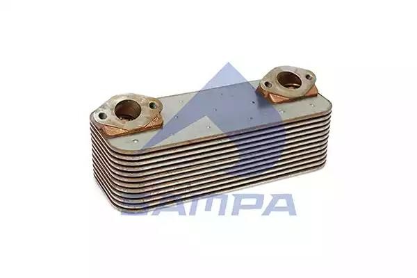 Радиатор масляный OM501/502; теплообменник масляный 12-ти ходовый (12-ти элемент 203.446 SAMPA