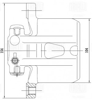 Суппорт тормозной задний левый d=38 мм CF012078 TRIALLI