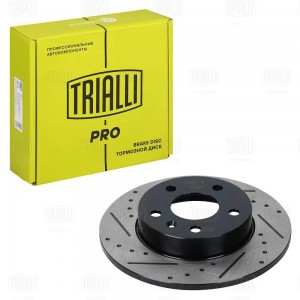 Диск торм. Opel Astra H (04-) зад. d=264, 5 отв. (перф/слот/окраш) (DF 281s) PRO DF 281S TRIALLI