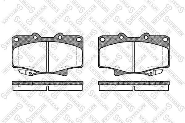 429 04 !колодки дисковые п.\ Toyota Land Cruiser 2.4-4.5/2.4D-4.2TD 90> 440-004-SX STELLOX