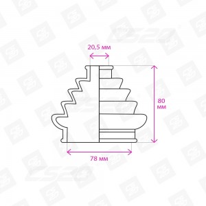 Чехол ВАЗ-2108 привода наружный Drive CS-20 07511 CS20