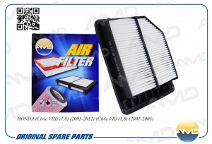 Фильтр воздушный HONDA Civic VIII, 1,8, 2005-2012, Civic VII, 1,8, 2001-2005 AMD AMD.JFA68 AMD