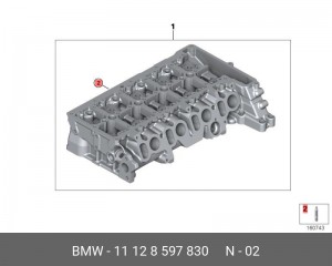 Шпилька BMW 5 (F10,F11) коллектора выпускного OE 11 12 8 597 830 BMW