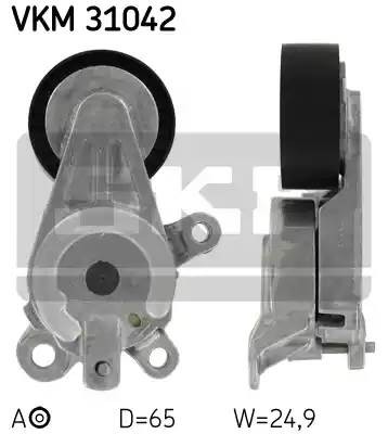 ролик натяжной ремня НО!\ Audi A3 1.6FSi 03>, VW Eos 1.6FSi 06> VKM31042 SKF