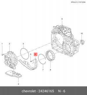 КРОНШТЕЙН ДИФФЕРЕНЦИАЛА 24246165 GENERAL MOTORS