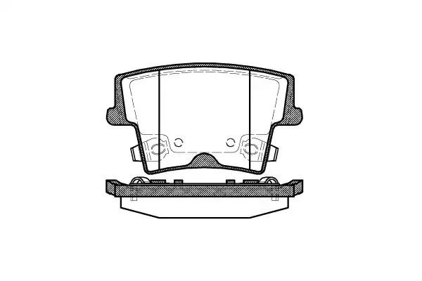 1127 08 FDB1953 [05142561AA] !колодки дисковые з.\ Chrysler 300C 2.7/3.5/5.7/6.1 1127.08 REMSA