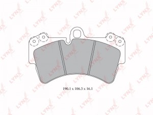 Колодки тормозные дисковые передние BD-8019 LYNXAUTO