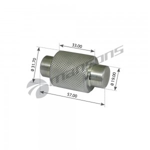 Ролик колодки тормозной 4515,4702 разжимной с насечкой 900750 900.750 MANSONS