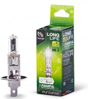 H1 12V-55W Стандартная, P14.5s MLH1LL CLEAR LIGHT